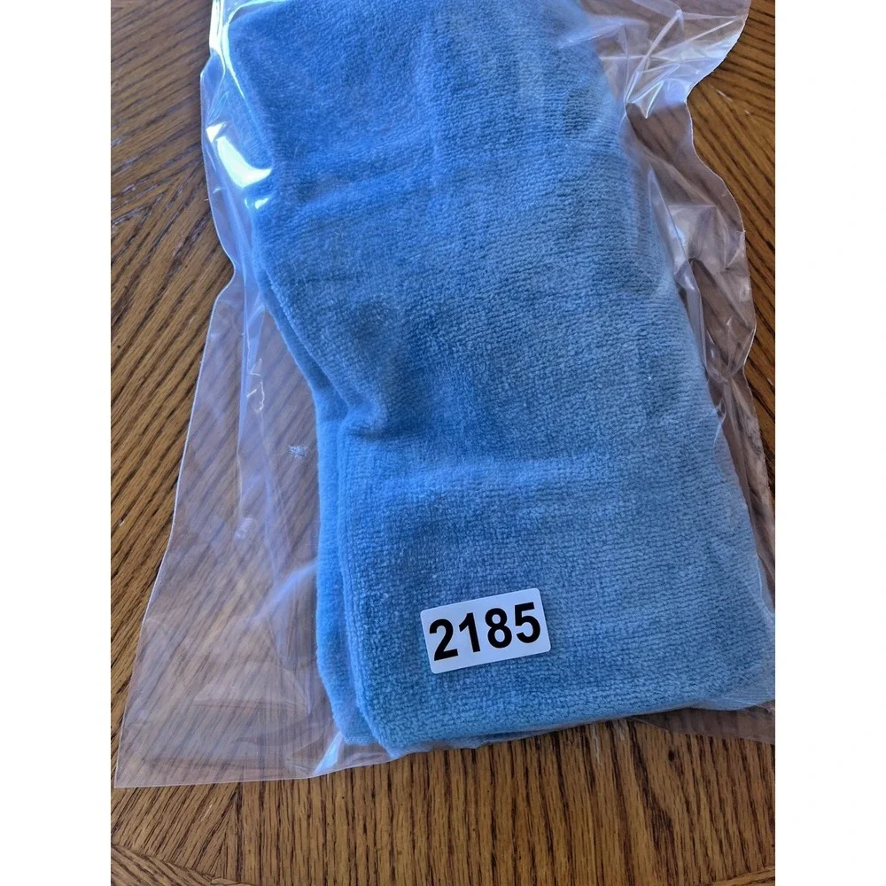 Vintage Bath Towel Blue Seashell Shell Beach 1970s Grand Prix Avanti USA MCM